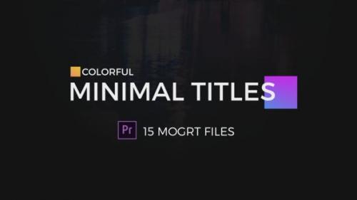 Videohive - Colorful Minimal Titles For Premiere Pro