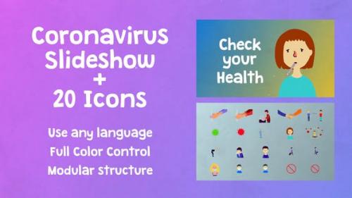 Videohive - Coronavirus Slideshow | Premiere Pro MOGRT