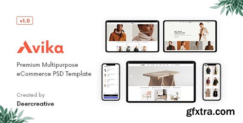 ThemeForest - Avika v1.0 - Multipurpose eCommerce PSD Template - 26301094