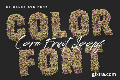 Corn Fruit Loops Color Fonts