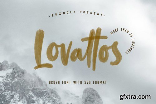 CM - Lovattos SVG & Regular Font 3187842