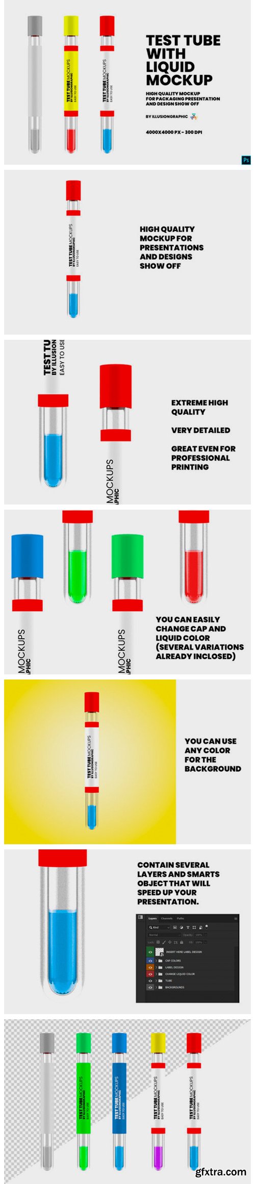 Test Tube with Liquid Mockup 3878571