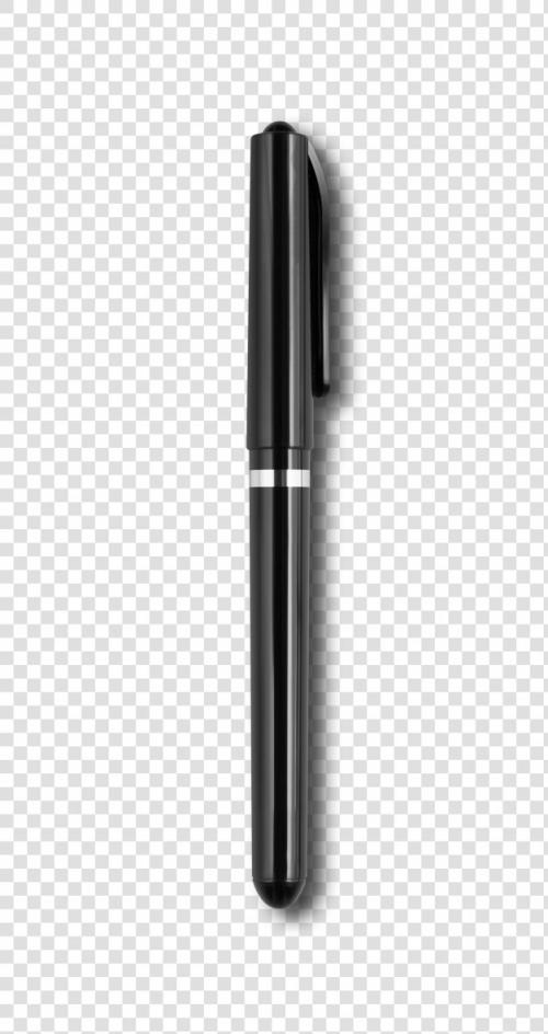 Black Felt Pen Isolated On White Premium PSD