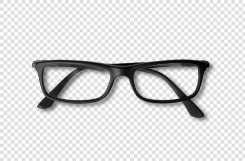 Black Glasses Isolated Premium PSD