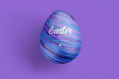 Easter Egg Mockup, Top View Premium PSD