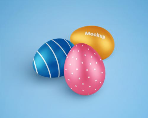 Easter Eggs Mockup Premium PSD