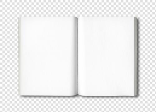 Open Book Isolated On White Premium PSD