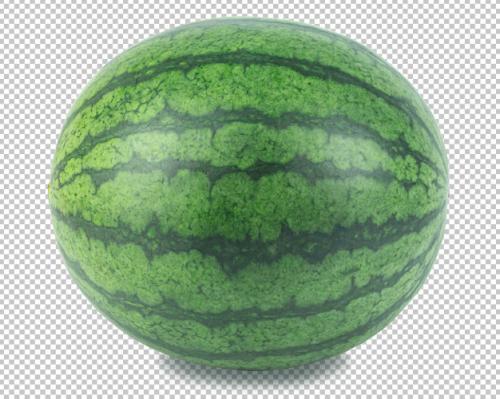 Watermelon Fruit On Isolated Transparency .fruit Premium PSD