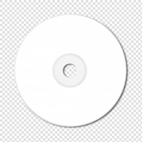 White Cd - Dvd Mockup Isolated Premium PSD