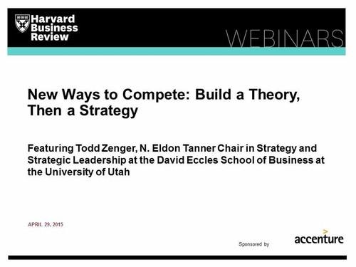 Oreilly - New Ways to Compete: Build a Theory, Then a Strategy - 4220594917001