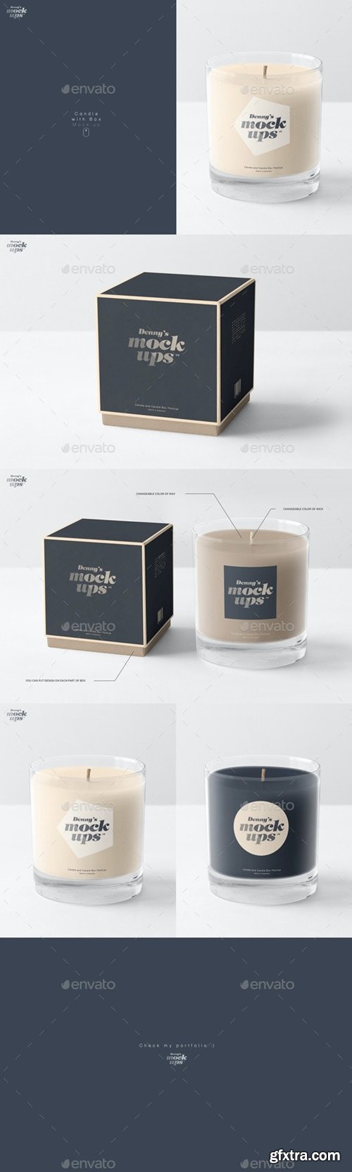 GraphicRiver - Candle in Gift Box Mockup 16525539