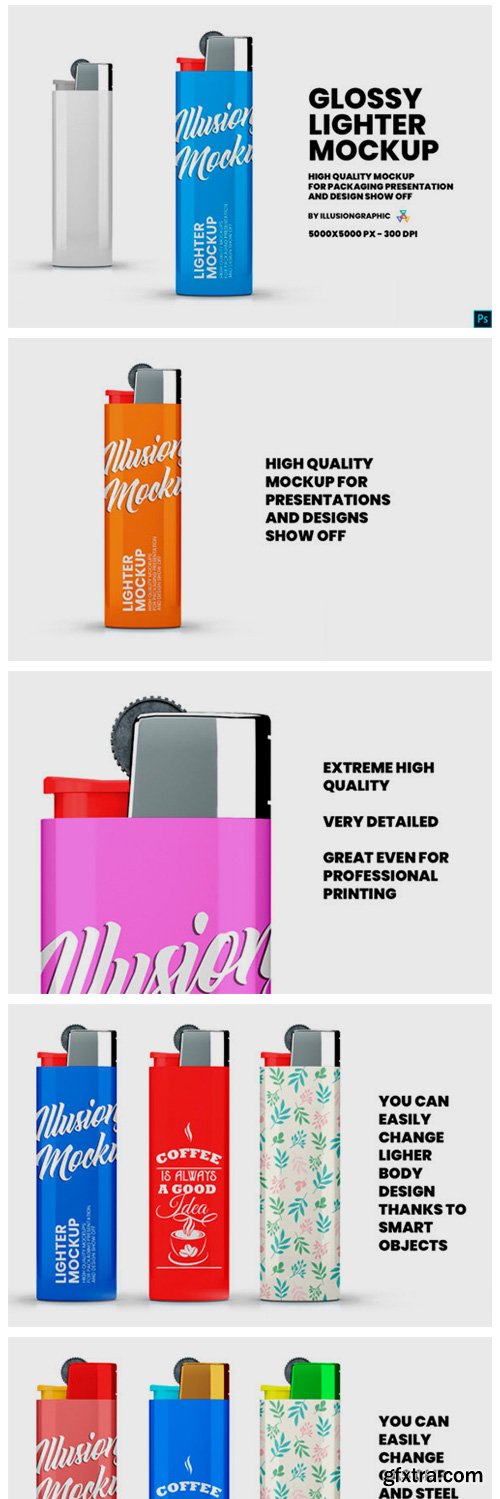 Glossy Lighter Mockup 3894502