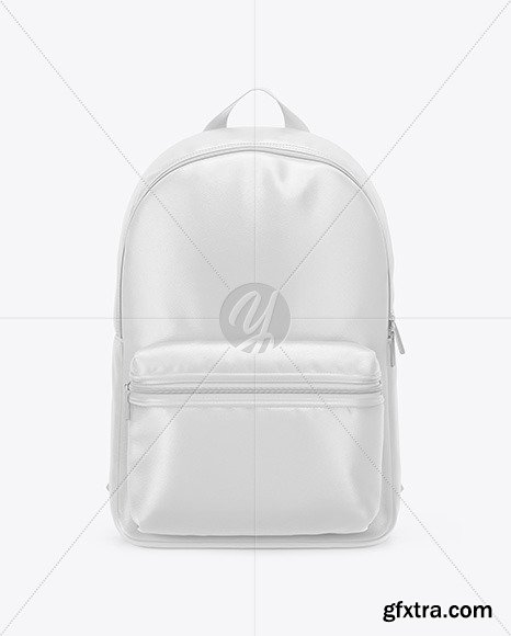 Leather Backpack Mockup - Front View 58709