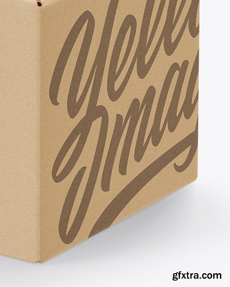 Kraft Paper Box Mockup 58734