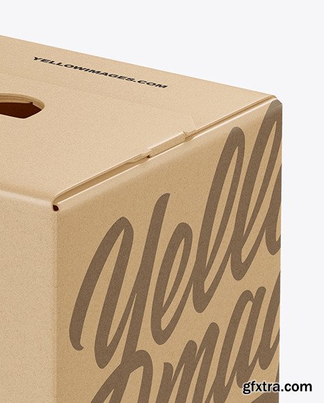 Kraft Paper Box Mockup 58734