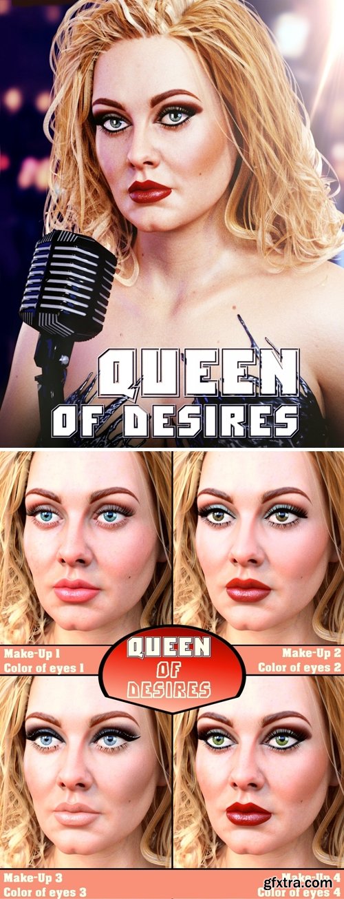 Daz3D - Queen of Desires HD for Genesis 8 Female