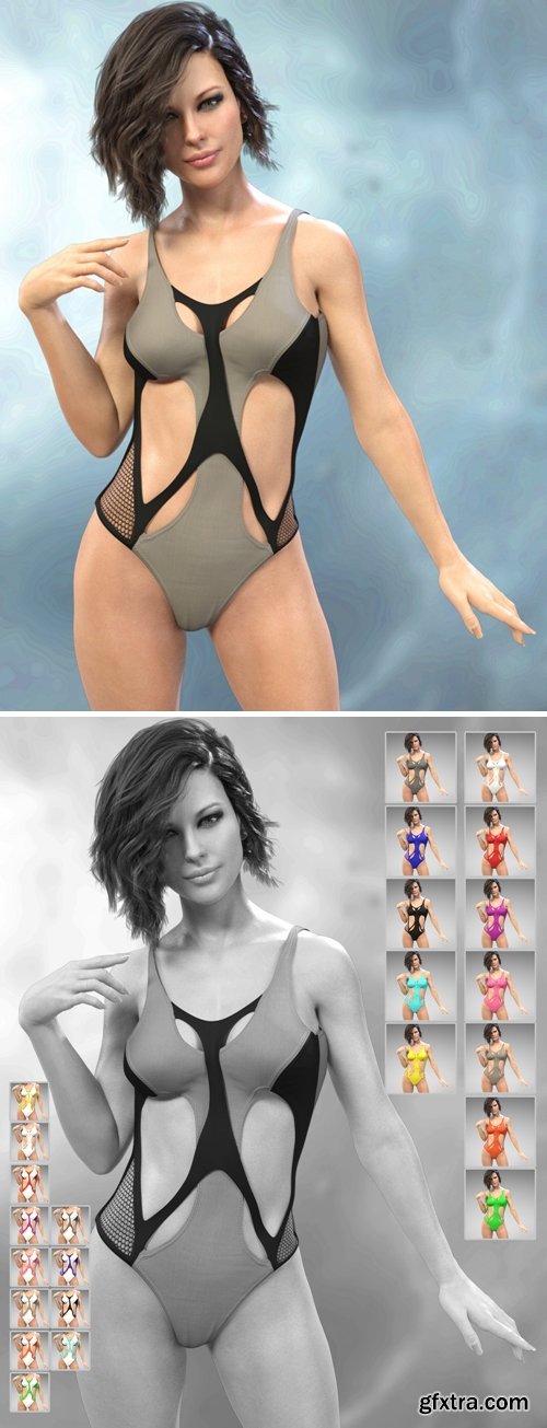 Daz3D - X-Fashion Sport Bodysuit for Genesis 8 Female(s)