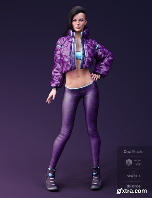 Daz3D - X-Fashion Street Dancer Outfit for Genesis 8 Female(s)