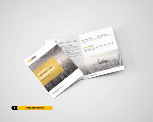 A5 / A5 Bifold Brochure Mockup Premium PSD