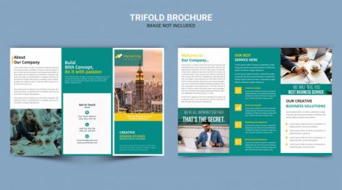 Corporate Trifold Brochure Premium PSD