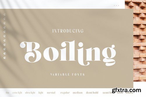 Boiling Font Family