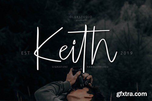 CM - KEITH signature font 3793063