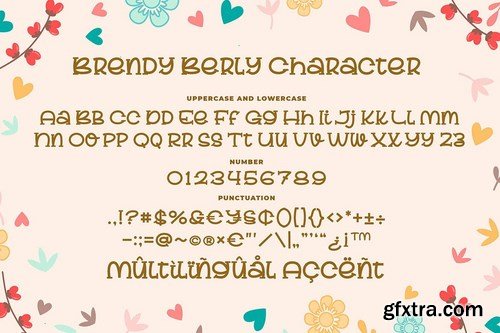 Brendy Berly a Bouncy Serif Font