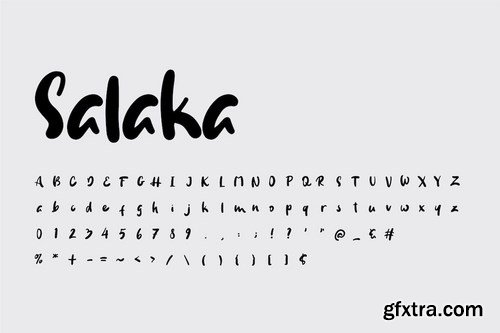 Salaka - Handwritten Brush Font