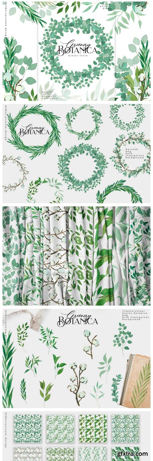 Greenery Botanical Art Set 3382665