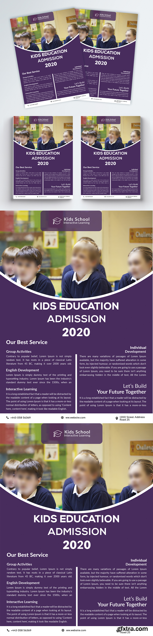 school admissions flyer template