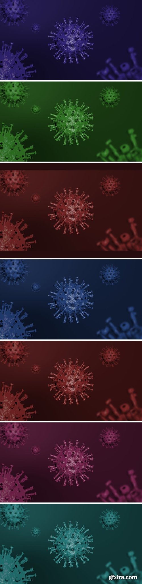 Coronavirus ( Covid-19 ) Background Dark Pack