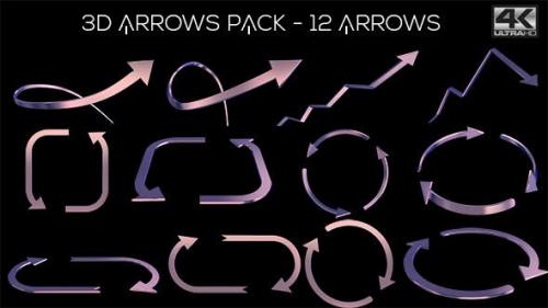 Videohive - 3D Arrows Pack