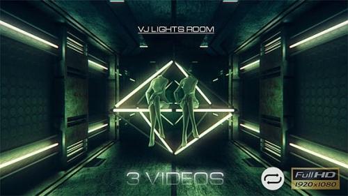 Videohive - VJ Lights Room - 3 Pack