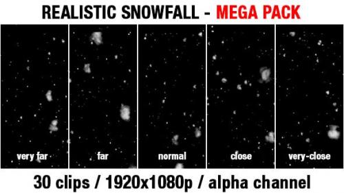 Videohive - Snow - Snowfall | Mega Pack - 30 mixed clips