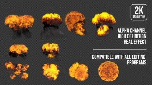 Videohive - Explosion Pack - 10 Footage