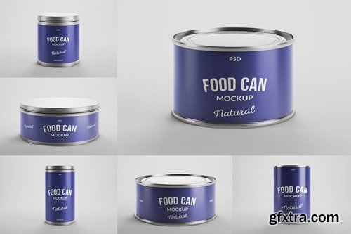 Food Tin Can Mockups