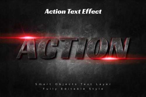 Action Text Effect Premium PSD