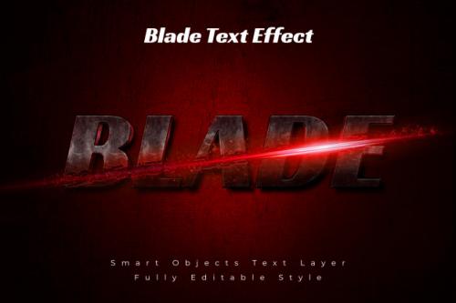 Blade Text Effect Premium PSD