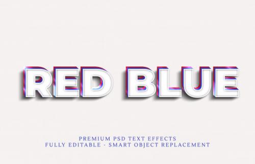 Blue Text Style Effect Psd , Premium Psd Text Effects Premium PSD