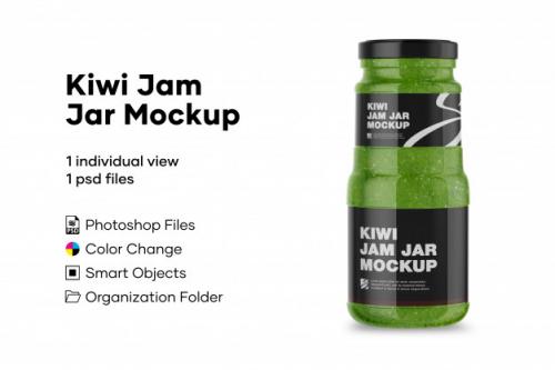 Kiwi Jam Mockup Premium PSD