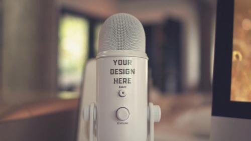 Microphone Mockup Premium PSD