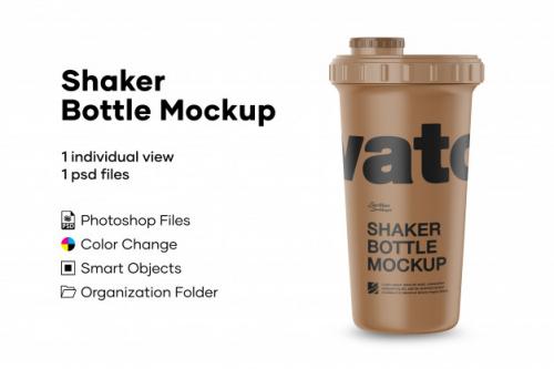 Shaker Bottle Mockup Premium PSD