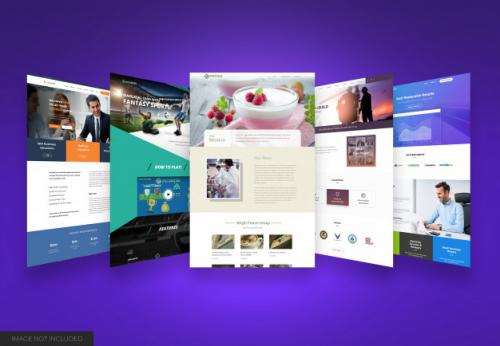 Website Mockup Premium PSD