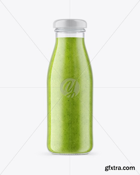 Green Smoothie Bottle Mockup 58812