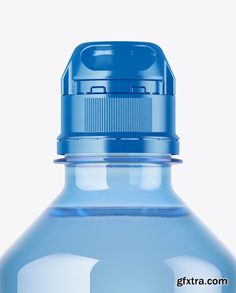 Blue PET Water Bottle Mockup 58828