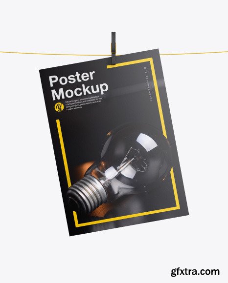 Poster w/ Pin Mockup 58818