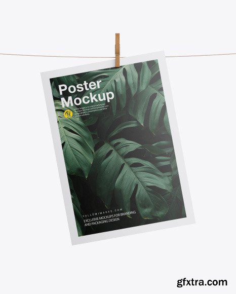 Poster w/ Pin Mockup 58818