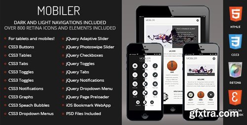 ThemeForest - Mobiler v1.0 - Mobile Template (Update: 27 June 19) - 5198647