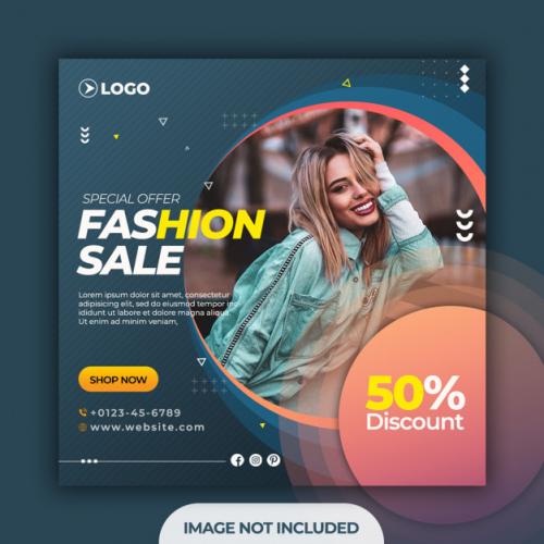 Instagram Fashion Sale Ads Banner Premium PSD