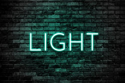 Light Effect Over Brick Wall Premium PSD